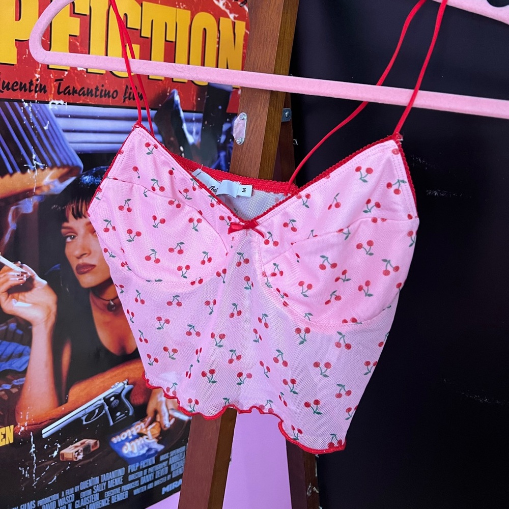 cherry print set